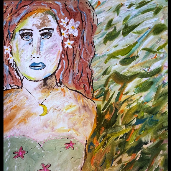 Original acrylic on canvas painting.